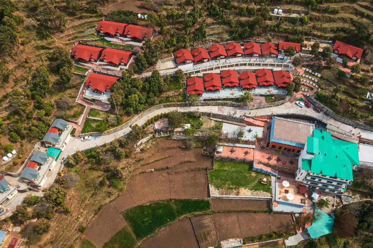 Orchard and gardens on the Digantaa estate, Mukteshwar