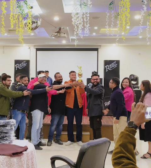 Engaging team building games in the Himalayas at Ojaswi Resort, the premier destination for corporate offsites in Uttarakhand.