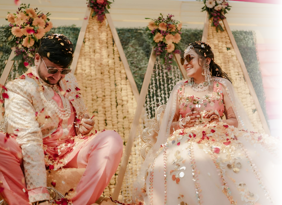 Elegant bridal shower celebration at Ojaswi Resort, featuring boutique decor and scenic Himalayan mountain views.